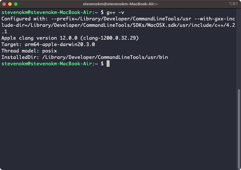 g++ correct