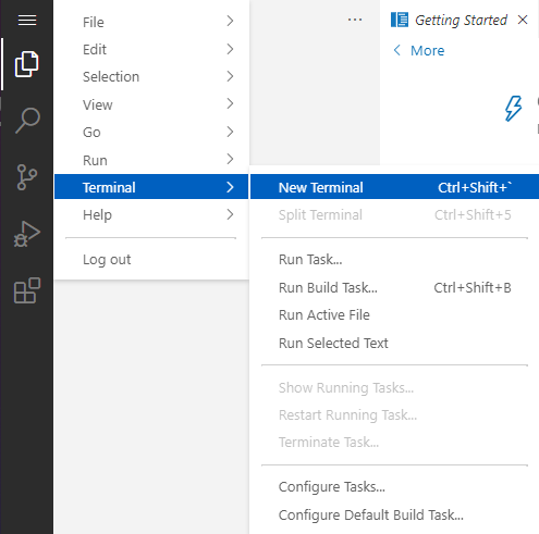 create terminal