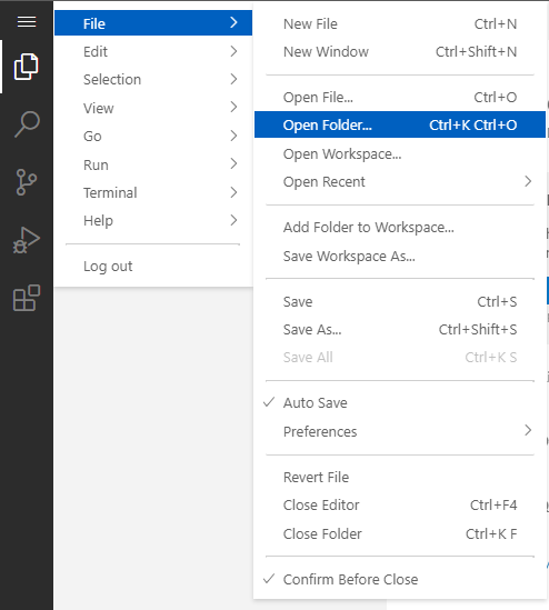 open folder projects 1