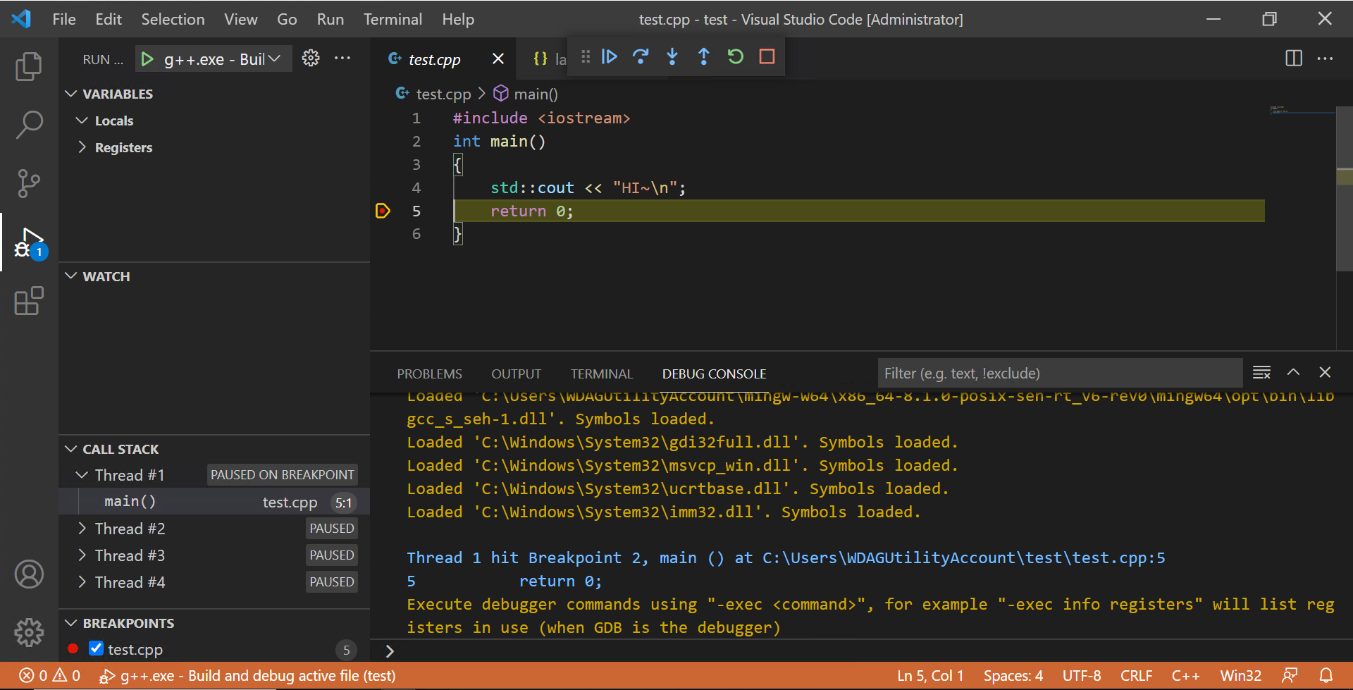 debuger_successful