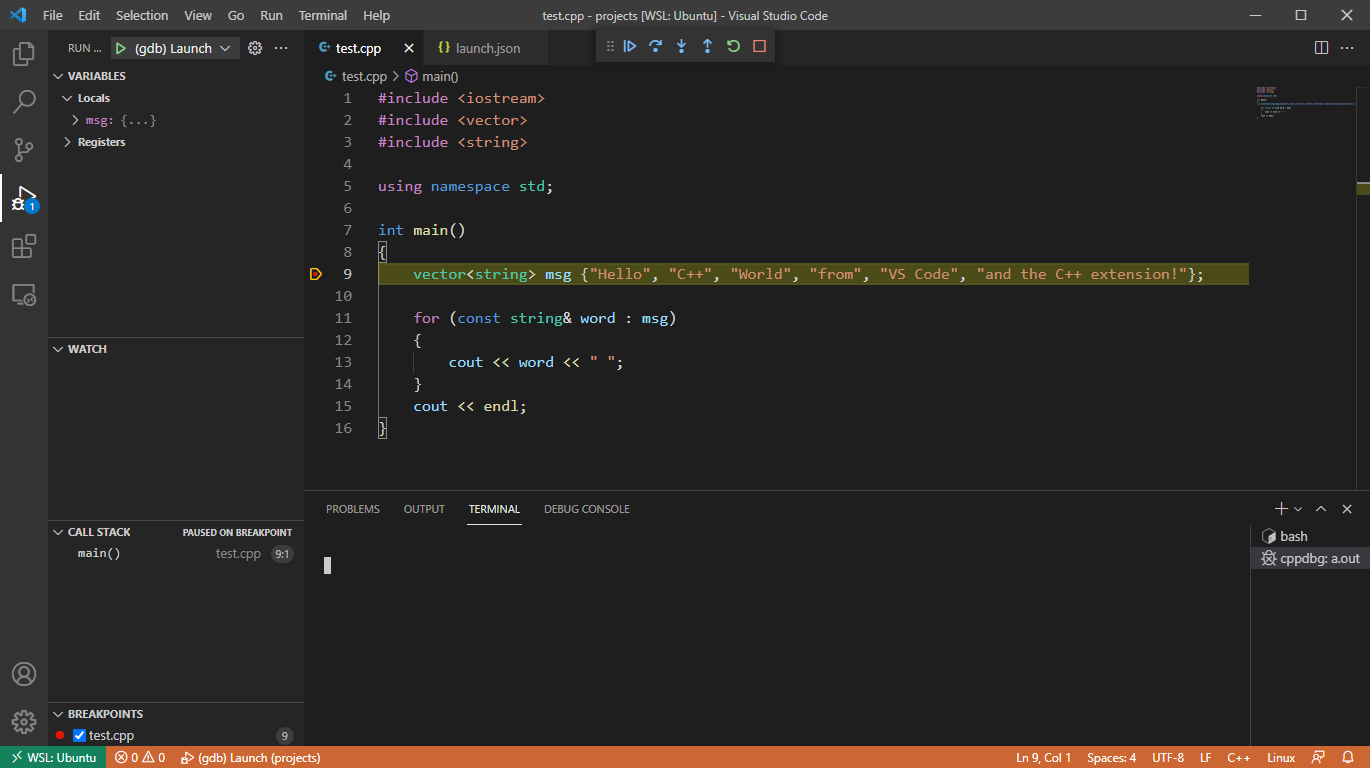 run gdb
