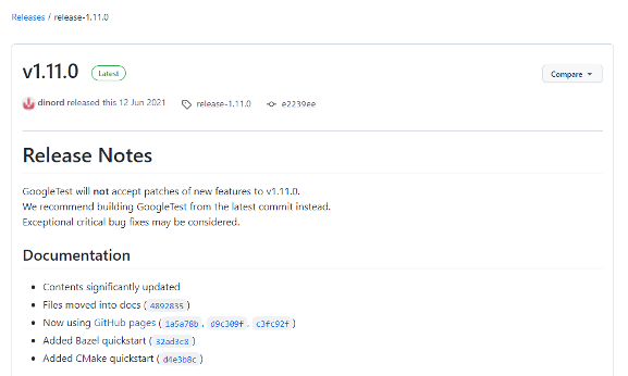 release note